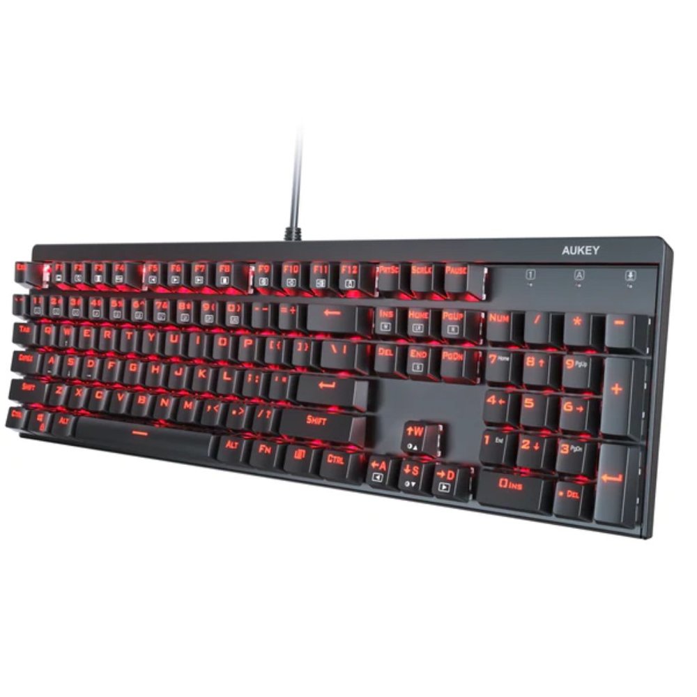 AUKEY KM-G6 Mechanical Keyboard Red Switches 104 key